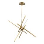 6-Light LED Rod Sputnik Chandelier - Image 4