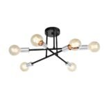6-light Semi Flush Sputnik Light Fixture - Image 5