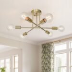6-light Semi Flush Sputnik Light Fixture - Image 3