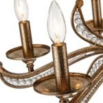 6-Light Vintage Candle Style Chandelier Crystal Beads - Image 5