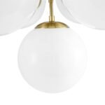 7-light Brass Sputnik Opal Glass Globe Bubble Chandelier - Image 16