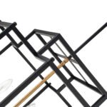 8-Light Candle Style Tiered Square Lantern Chandelier - Image 10