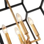 8-Light Candle Style Tiered Square Lantern Chandelier - Image 8