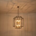 8-Light Candle Style Tiered Square Lantern Chandelier - Image 12