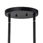 8-Light Glass Globe Wagon Wheel Chandelier - Image 8