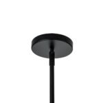 Black 7-Light Cluster Clear Glass Globe Chandelier - Image 14