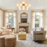 Bloom Brass Frosted Glass Bubble Semi Flush Chandelier - Image 2