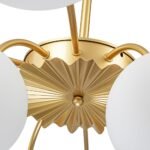 Blossom 12-Light Opal Glass Bubble Semi Flush Chandelier - Image 28