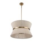 Boho 2-Tier Woven Thread Tapered Drum Pendant Light - Image 14