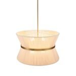 Boho 2-Tier Woven Thread Tapered Drum Pendant Light - Image 11