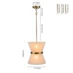 Boho 2-Tier Woven Thread Tapered Drum Pendant Light - Image 30