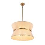 Boho 2-Tier Woven Thread Tapered Drum Pendant Light - Image 13