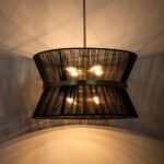 Boho 2-Tier Woven Thread Tapered Drum Pendant Light - Image 24