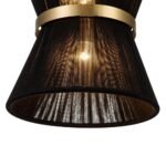 Boho 2-Tier Woven Thread Tapered Drum Pendant Light - Image 26