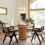 Boho 2-Tier Woven Thread Tapered Drum Pendant Light - Image 2