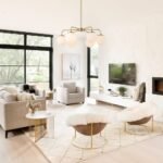 Brass 6-Light Milky White Globe Round Chandelier - Image 2