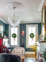 Brass Cluster Ribbed Glass Globe Bubble Chandelier - Image 3