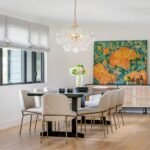 Brass Cluster Sculpture Texture Glass Globe Bubble Chandelier - Image 5