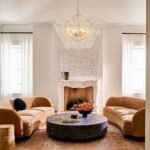 Brass Cluster Sculpture Texture Glass Globe Bubble Chandelier - Image 3