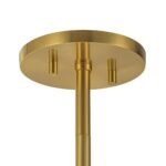 Brass Daisy Tiered Opal Glass Globe Sputnik Chandelier - Image 21