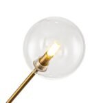 Celestial Glass Globe Sputnik Chandelier - Adjustable Linear Arm - Image 20