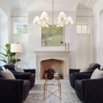 Classic French 6-Light White Linen Shade Chandelier - Image 2