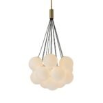 Cloud Style Opal Glass Cluster Bubble Chandelier Pendant Light - Image 11