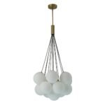 Cloud Style Opal Glass Cluster Bubble Chandelier Pendant Light - Image 8