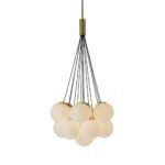 Cloud Style Opal Glass Cluster Bubble Chandelier Pendant Light - Image 9