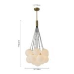 Cloud Style Opal Glass Cluster Bubble Chandelier Pendant Light - Image 20