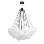 Cluster Frosted Glass Bubble Chandelier - Image 13