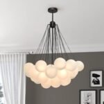 Cluster Frosted Glass Bubble Chandelier - Image 10
