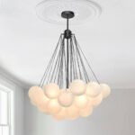 Cluster Frosted Glass Bubble Chandelier - Image 9