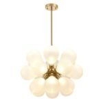 Modern Cluster Frosted Glass Bubble Chandelier - Image 9
