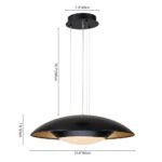 Contemporary Dimmable Wide UFO LED Pendant Light - Image 20