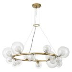 Decorative Halo Glass Globe Bubble Ring Chandelier - Image 6