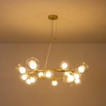 Decorative Halo Glass Globe Bubble Ring Chandelier - Image 12