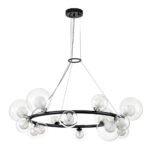 Decorative Halo Glass Globe Bubble Ring Chandelier - Image 10
