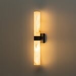 Dimmable LED Marble Tube Linear Bathroom Wall Sconce - Image 18