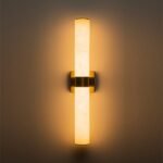 Dimmable LED Marble Tube Linear Bathroom Wall Sconce - Image 30