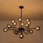 Glam 13-Light Sputnik Glass Globe Bubble Chandelier - Image 13
