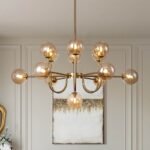 Glam 13-Light Sputnik Glass Globe Bubble Chandelier - Image 3