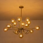 Glam 13-Light Sputnik Glass Globe Bubble Chandelier - Image 7