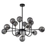 Glam 13-Light Sputnik Glass Globe Bubble Chandelier - Image 12