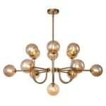 Glam 13-Light Sputnik Glass Globe Bubble Chandelier - Image 4