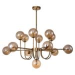 Glam 13-Light Sputnik Glass Globe Bubble Chandelier - Image 6
