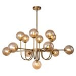 Glam 13-Light Sputnik Glass Globe Bubble Chandelier - Image 5