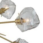 Glam Brass 12-Light Frozen Ice Style Sputnik Chandelier - Image 8