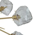 Glam Brass 12-Light Frozen Ice Style Sputnik Chandelier - Image 9