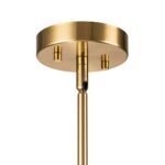 Glam Crystal Accent Brass Sphere Dandelion Chandelier - Image 14